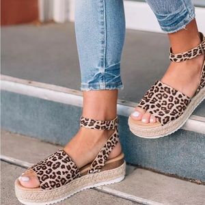 Soda | Shoes | Soda Leopard Platform Sandals | Poshmark